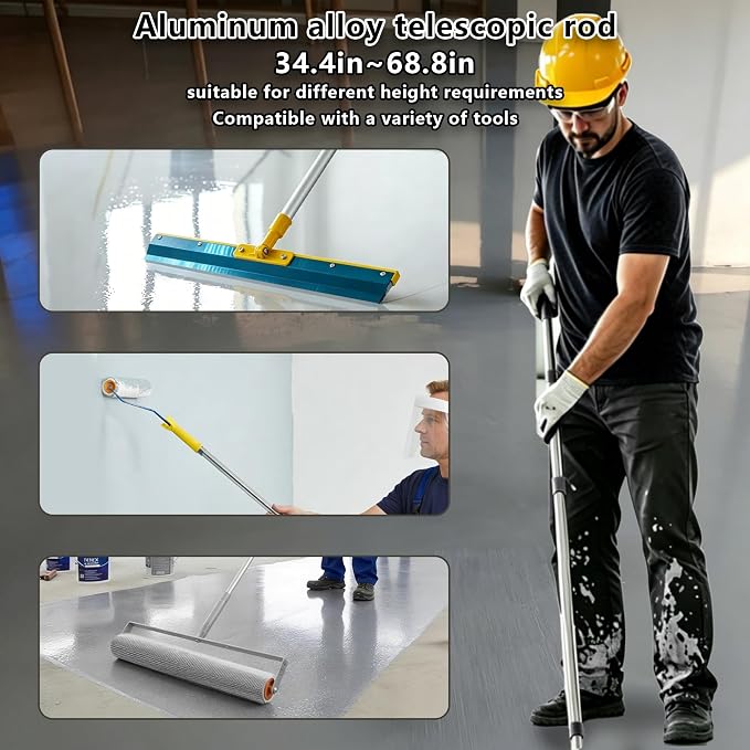 Self-Leveling Cement Tool Kit, Professional Epoxy Flooring Leveling Set - Image 4