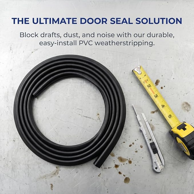 VelTherm 81" x 0.5" x 0.75" Door Weather Stripping, Premium TPV & PP - Image 5