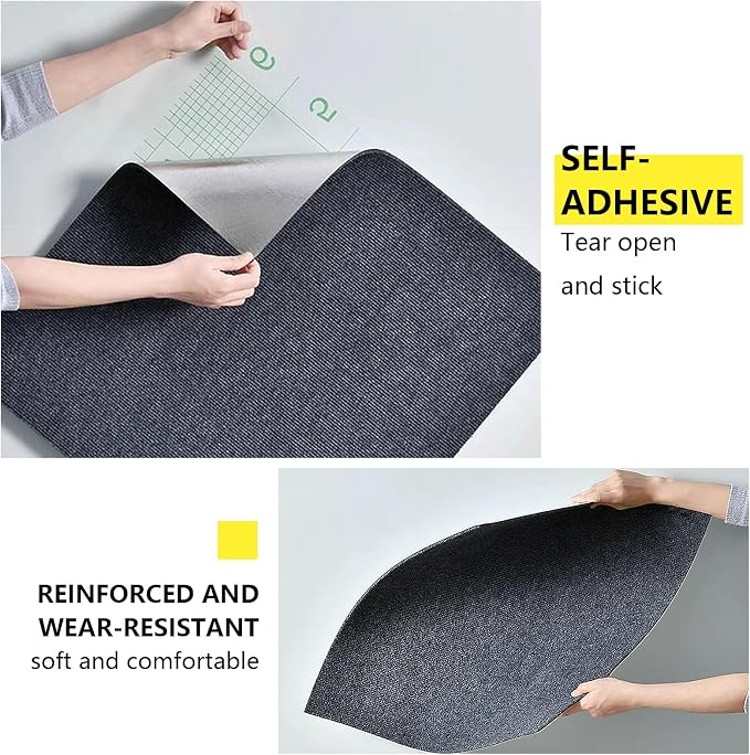 35pc 12" x 12" Self-Adhesive Carpet Tiles, Economical Temporary Flooring - Image 5