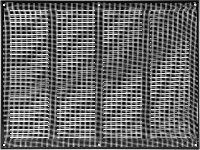 16 x 12 Inch Black Galvanized Steel Return Air Register Vent Cover, AC Vent - Image 9