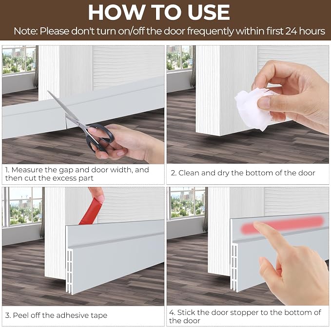 Ohuhu 2 Pack Door Draft Stopper, - Image 6