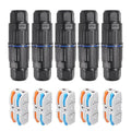 5PCS IP68 Waterproof Junction Box, Outdoor 2 Way Electrical Cable Connector by MELIFE