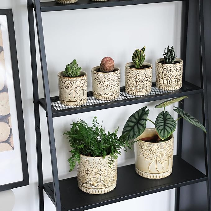 Gepege Ceramic Succulent Pots, 4 Inch Small Plant Pots - Image 6