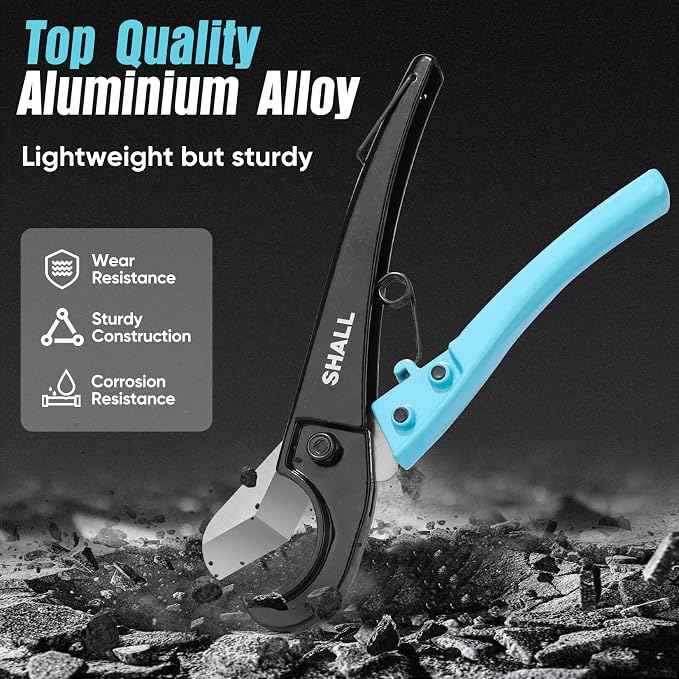 SHALL PEX Pipe Cutter, Cuts up to 1-3/8’’, Fast Tubing Cutter - Image 5