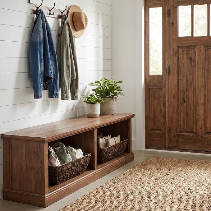 StorageWorks Wicker Baskets for Shelves, Large Organizer Basket | Wicker - Image 7