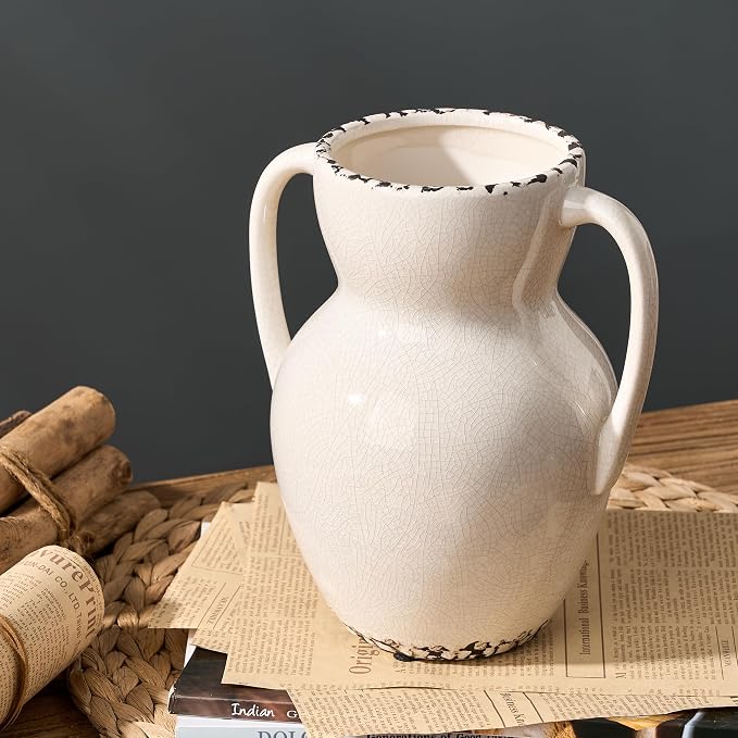Emotionally Grounded Vase, Vaseking Large Ceramic Rustic Vase - Image 4
