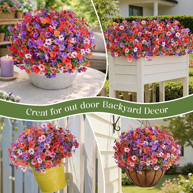 SHareconn 24 Bundles Artificial Flowers - Image 9