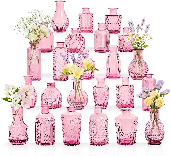 24PCS Mini Bud Vases As Wedding Centerpieces by Unknown