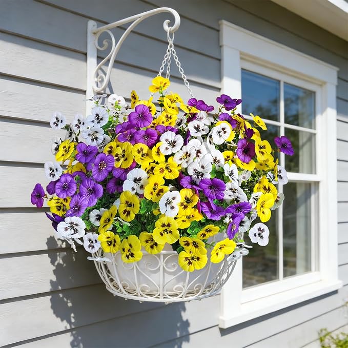 20 Pcs Artificial Fake Pansy Flowers - Image 5