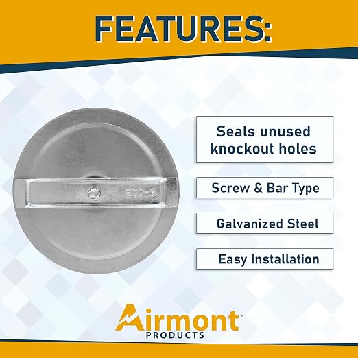 Electrical Box Knockout Plugs, 1-1/2" Screw and Bar Electrical Hole Seal | - Image 4