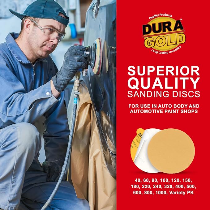 Dura-Gold Premium 6" Gold PSA Sanding Discs - Image 5