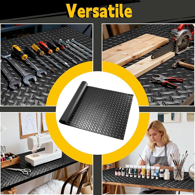 Workbench Mat 70.87" x 23.62" Work Bench Pad, 2mm Non-Slip Steel Plate Tool - Image 6
