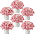 Deep Pink Flower Table Centerpieces by DIYDOFUN