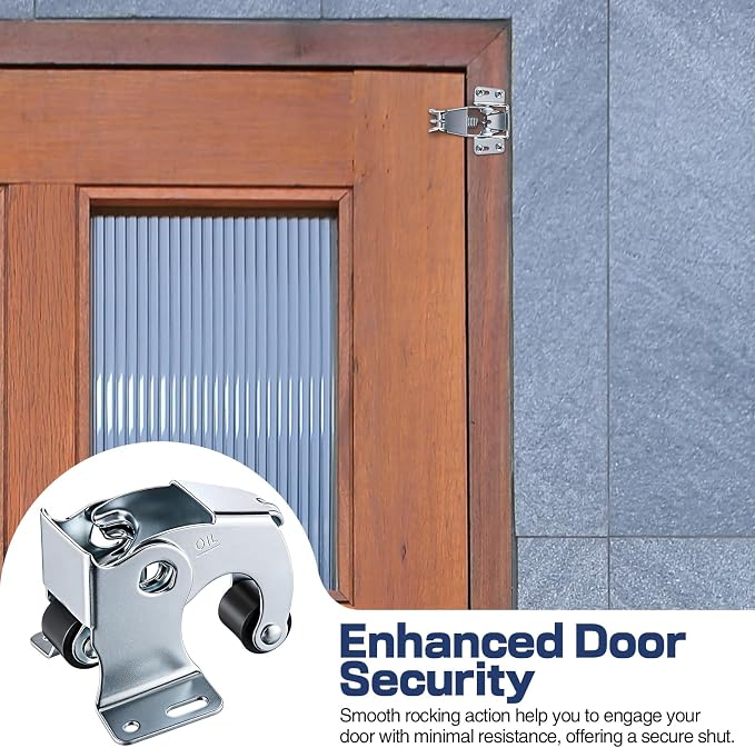 Dreyoo 2 Pack Screen and Storm Door Catch, 2.56 x 1.9 in, Zinc Plated - Image 6