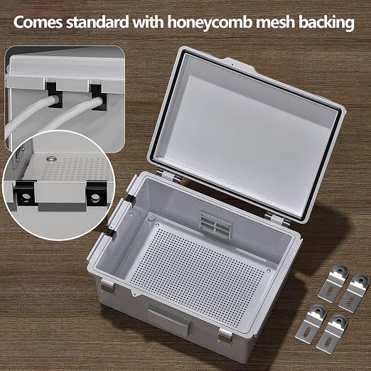 ABS Electrical Junction Box, Ventilated Design, Cable Grommets, IP65 Waterproof - Image 2