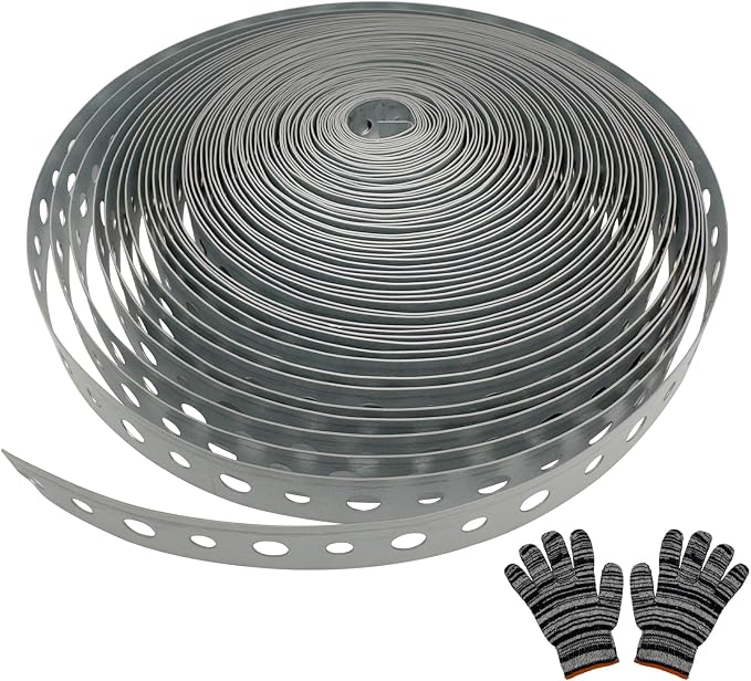 Metal Pipe Strap 3/4-Inch x 50-Feet 24-Gauge by AxiSculpt