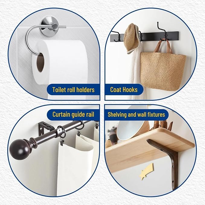 Kenbry Drywall Anchor Repair Kit, 1.96' x 39.37' Patch Easy Cut - Image 6