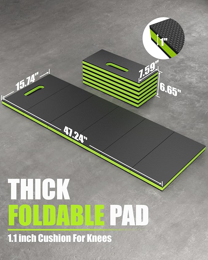 Mechanic Mat, 47.2 x 15.7 x 1 Inch Foldable Mechanic Kneeling Pad - Image 2