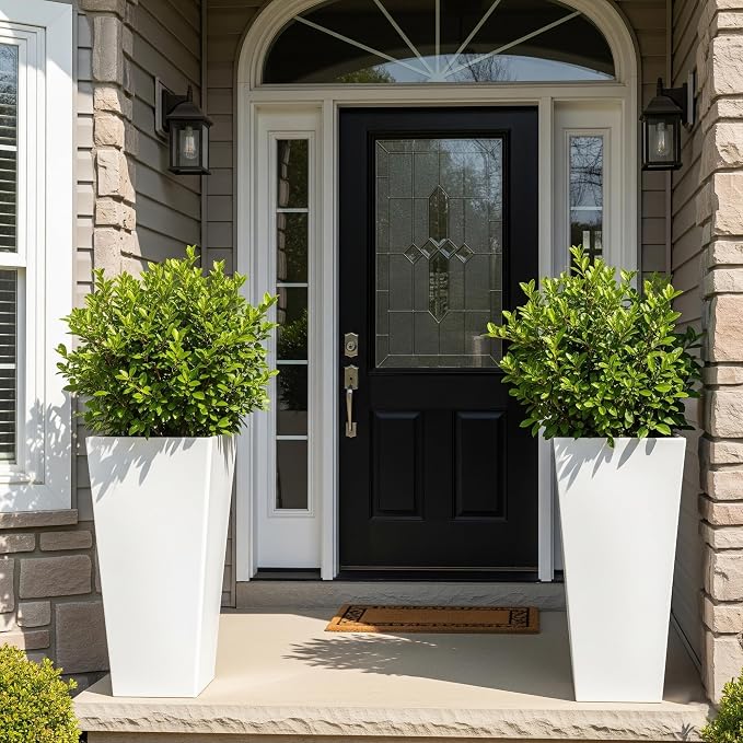 Worth Garden Large 28 in.Tall Planters Set of 2 by WORTH