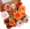 Artificial Flowers Fake Rose Flowers Dahlia by FloweroyalCrafts