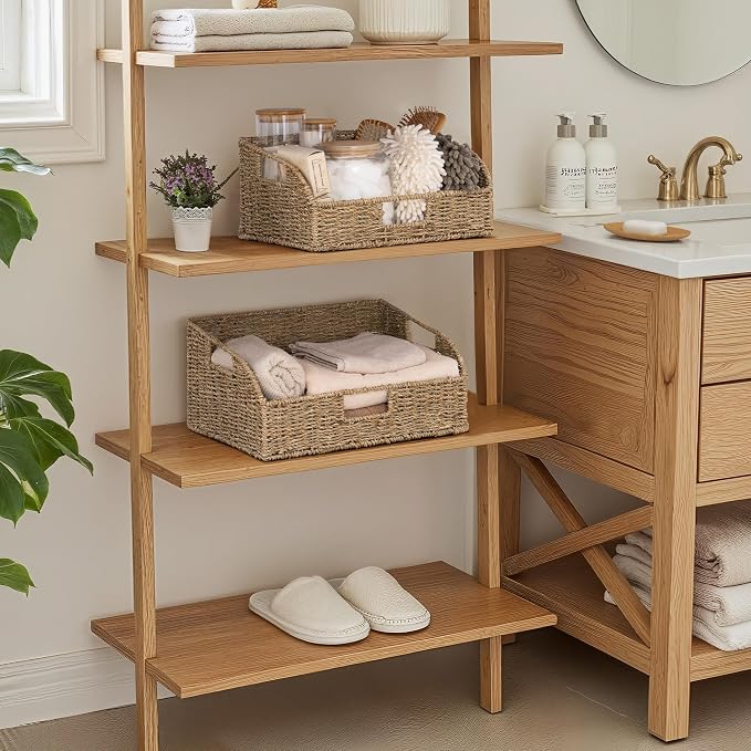 StorageWorks Pantry Baskets for Organizing, Seagrass Storage Baskets, Wicker - Image 5