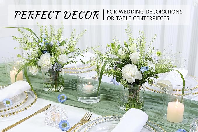 SUPMIND 12Pcs Glass Cylinder Vase - Image 3