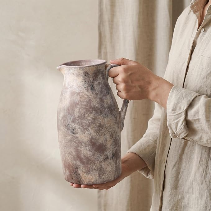 Ceramic Flower Vase with Handles - Image 5