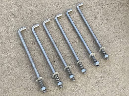 Sandbaggy 1/2" X 10" Threaded Concrete Anchor L-Bolts - Image 9