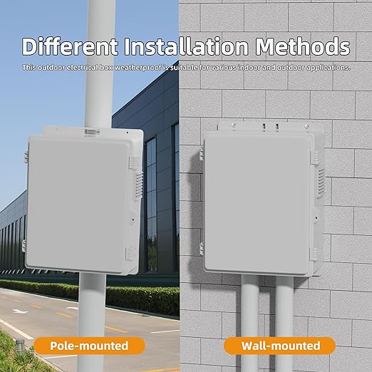Joinfworld White Outdoor Electrical Box Waterproof Nema Enclosure 16x11x6 - Image 6