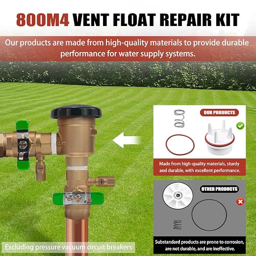 800M4 Vent Float Repair kit, for Watts 1 inch 800QT Backflow Valve | float disc - Image 7