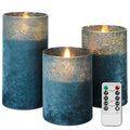 ANGELLOONG Blue Candles, Flickering Flameless Candles by CandlesDecorYourHoliday