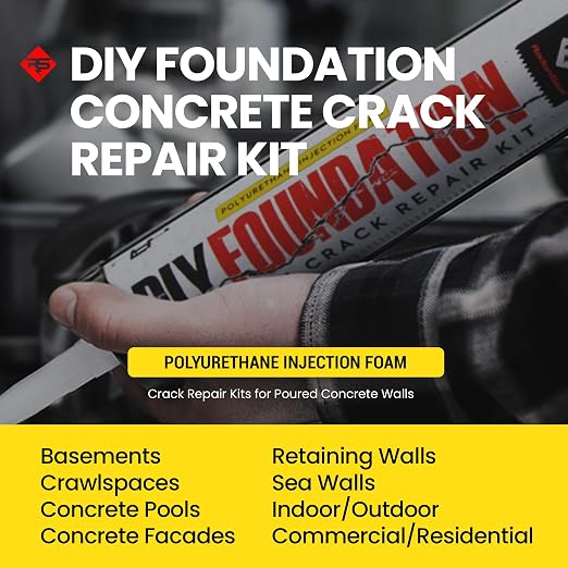 RadonSeal Complete DIY Foundation Crack Repair Kit, Urethane Sealant, 20 Ft | - Image 2
