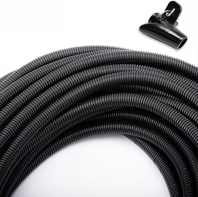 ZhiYo 50 FT 1/2" Wire Loom Split Tubing Auto Wire Conduit | Flexible Cover by ZhiYo