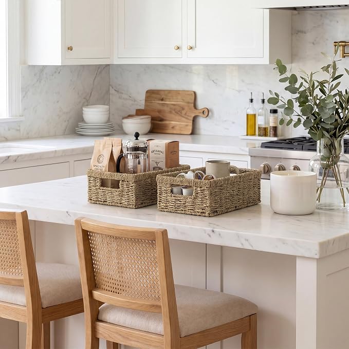 StorageWorks Wicker Baskets for Organizing, Seagrass Baskets for Decor - Image 7