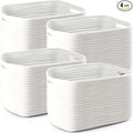 4 Pack Storage Baskets for Organizing, and Clothes, Cotton Rope Basket for by Unknown