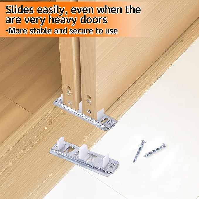 10Pcs Sliding Closet Door Roller Kit, Wardrobe Door Roller - Image 7