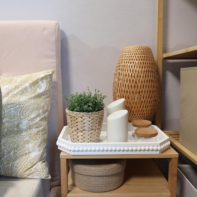 Hrastany White Wood Serving Tray - Image 3