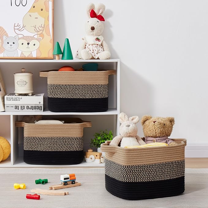 OIASKET Storage Basket for Organizing, Woven Baskets for Storage, Rectangle - Image 8
