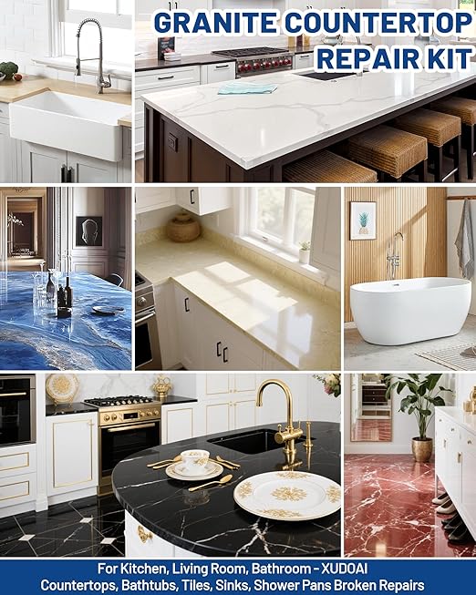 Marble and Granite Repair Kit DIY Fix Reattaches Countertop | 160g/5.64oz - Image 5