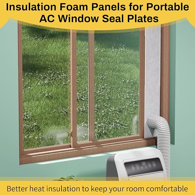 Insulation Foam Panels for Portable Air Conditioner Window Vent Kit, Thickened - Image 9