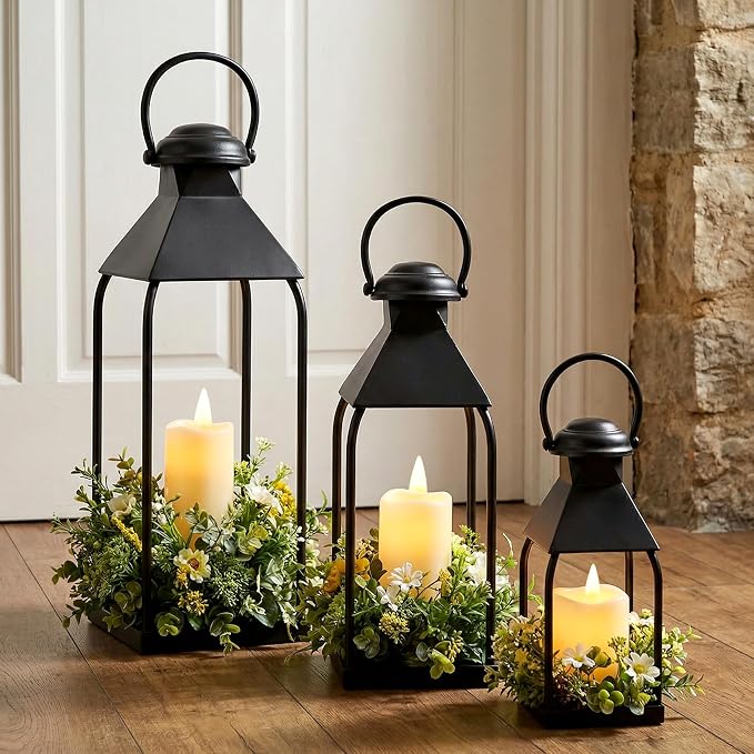 Decorative Metal Lanterns Indoor Outdoor, Wedding & Christmas, Party Decoration by Vorplick