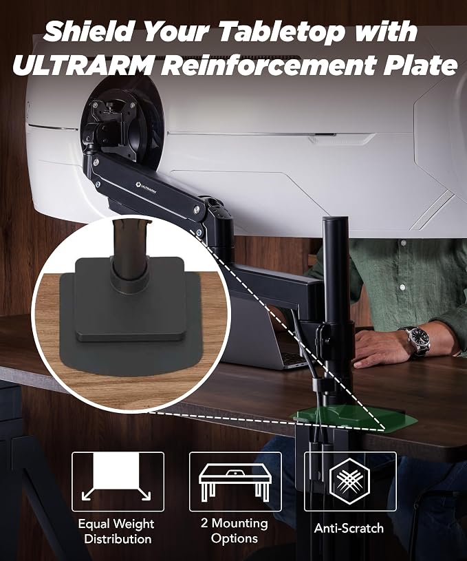 Steel Monitor Mount Reinforcement Plate - Image 2