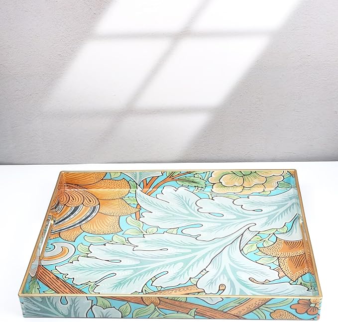 Spsyrine Serving Tray with Handles, Plastic Decorative Tray - Image 7