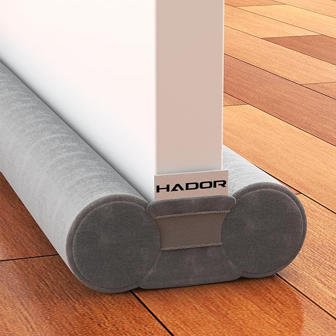 Door Draft Stopper for Bottom of Door, 36 Inch Under Draft Air Noise Light by HADOR