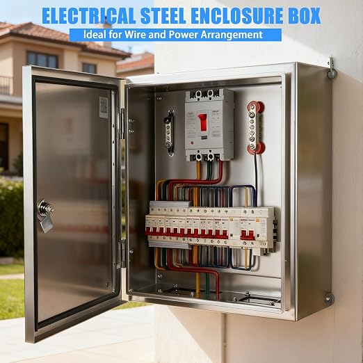Electrical Enclosure 20x16x8, 304 Stainless Steel Enclosure IP66 Waterproof and - Image 6