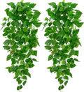 BLEUM CADE 2Pcs Fake Hanging Plants, 9 Branch Artificial Hanging Plant by BLEUMCADE