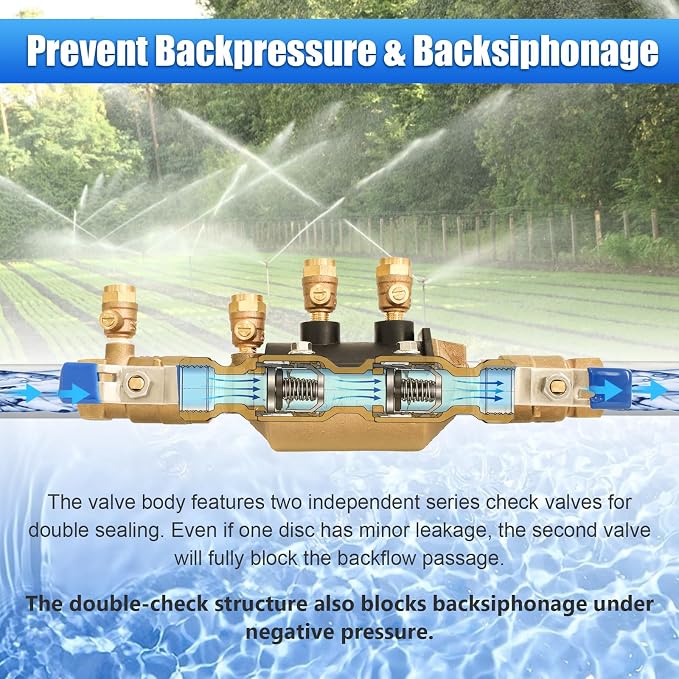 3/4" 350 Double Check Backflow Preventer | Double Check Valve Assembly - Image 4