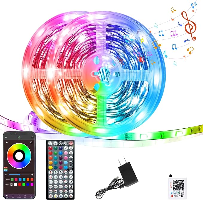 GANZQH 200FT RGB Led Lights for Bedroom by Unknown