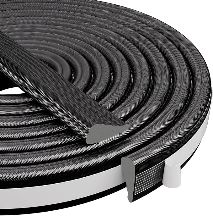 Kneelisa Wedge-Shape Window Weather Stripping Door Frame Seal 118” Black | by KNEELISA