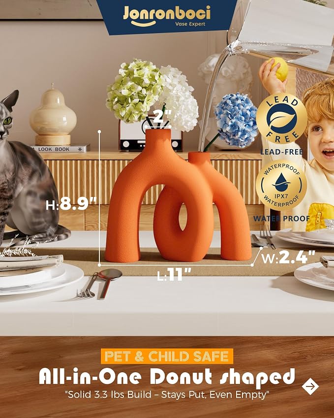Hug Donut Decorative Vase Set - Image 3